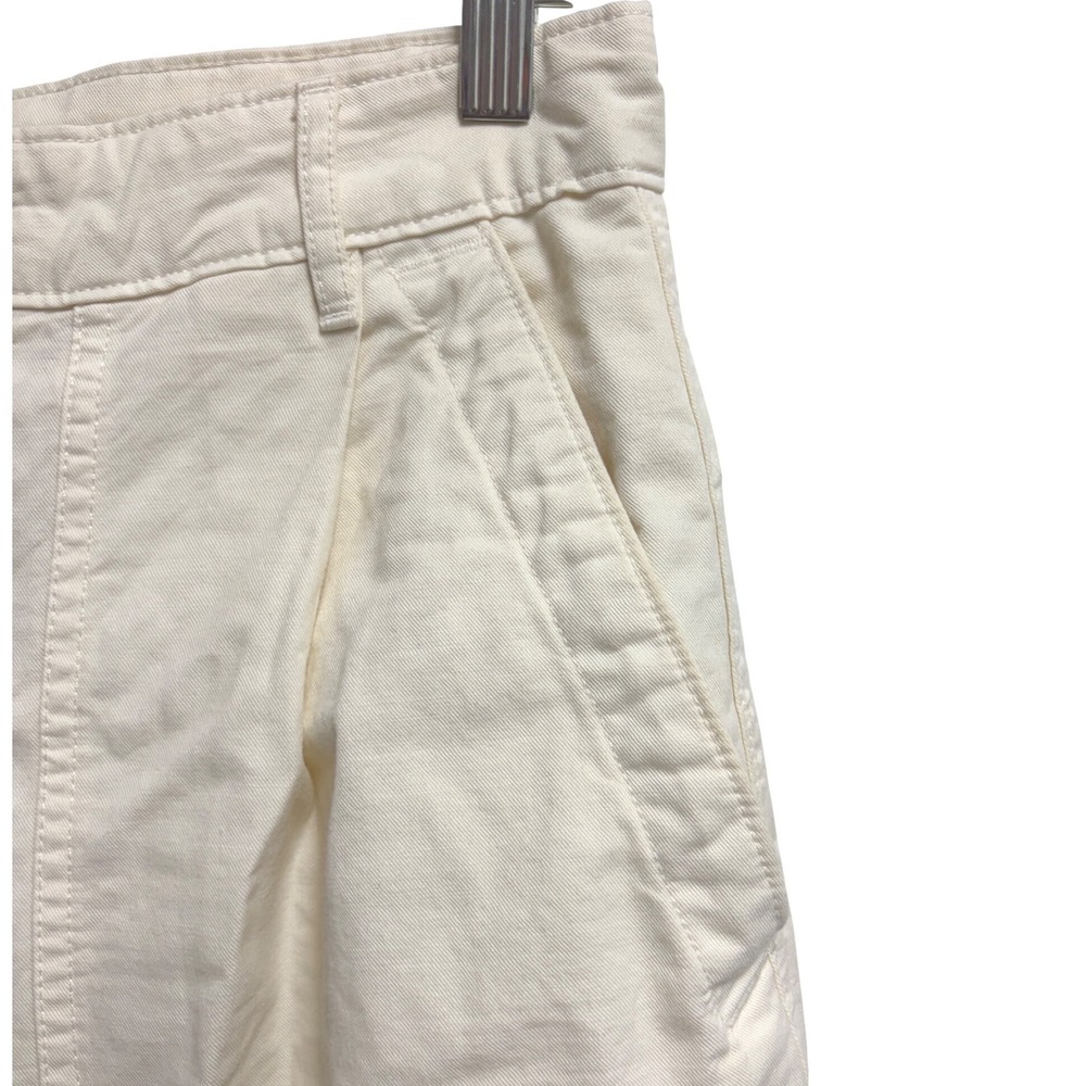 Everlane The Tourist Pant High Waist Bone White Wide Leg Cotton Linen 8 - Picture 7 of 13